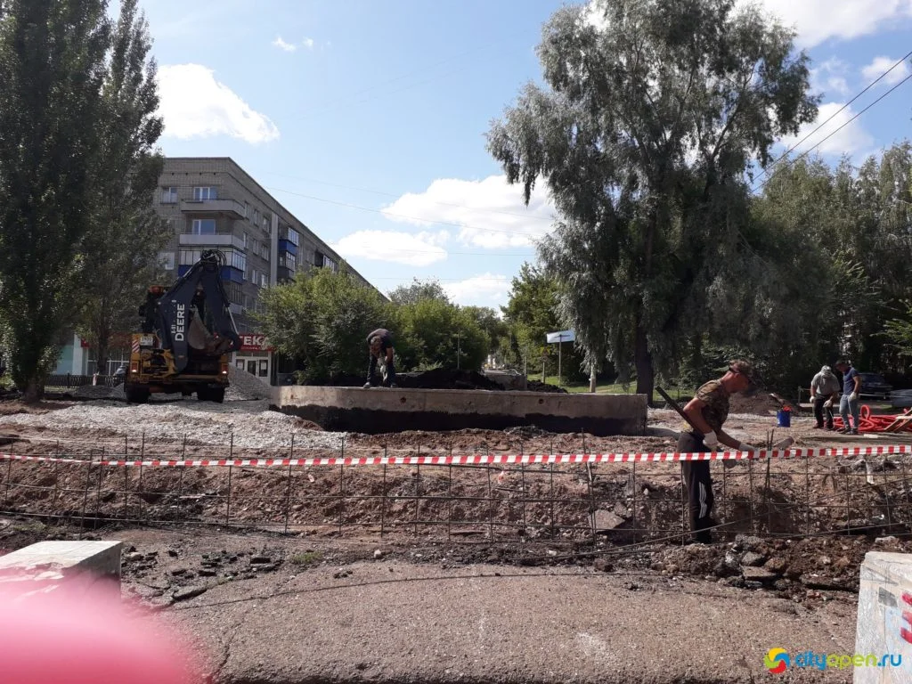 Реконструкция набережной в Стерлитамаке. 26-й день
