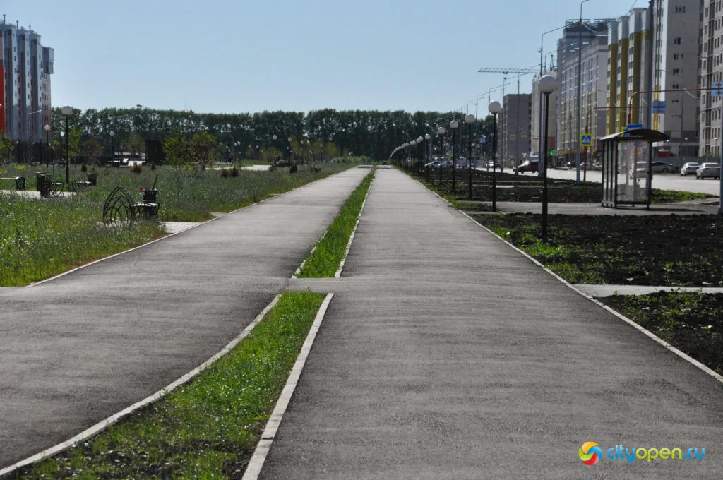 Где погулять в Стерлитамаке: аллея в продолжении проспекта Октября