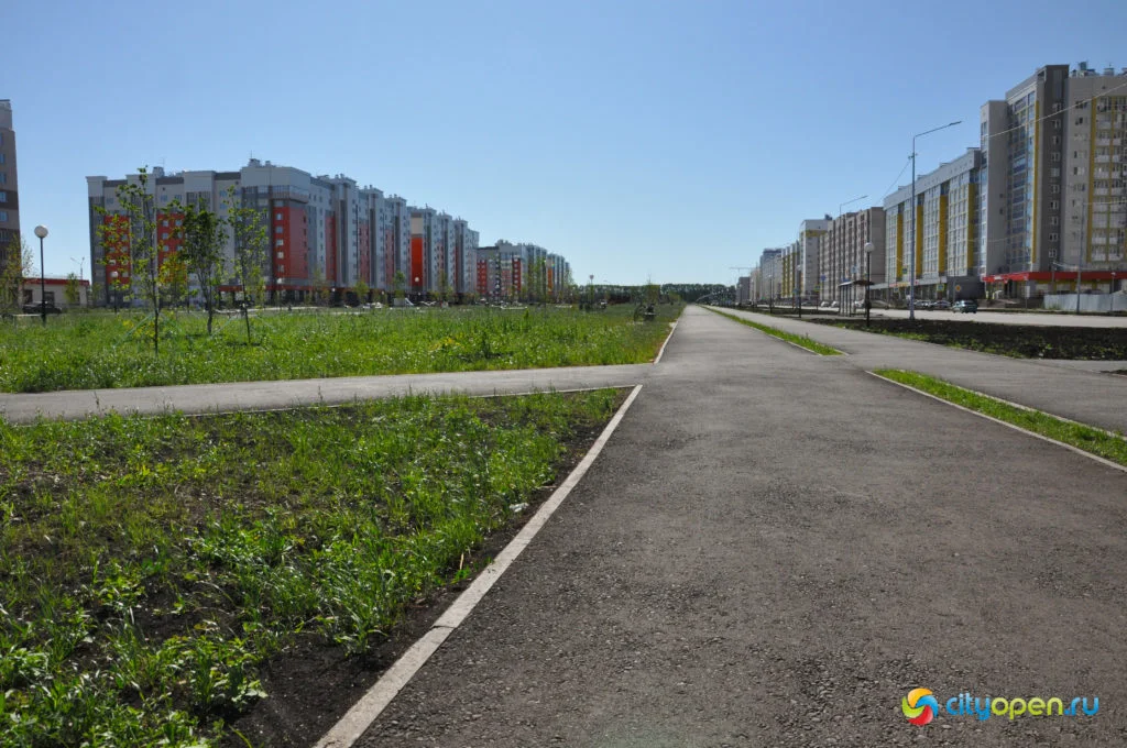 Где погулять в Стерлитамаке: аллея в продолжении проспекта Октября