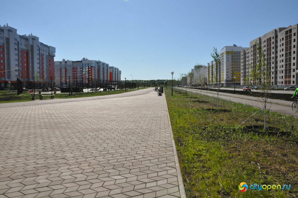 Где погулять в Стерлитамаке: аллея в продолжении проспекта Октября