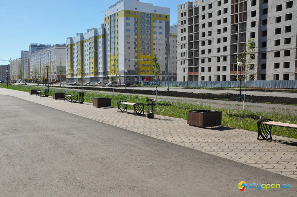 Где погулять в Стерлитамаке: аллея в продолжении проспекта Октября
