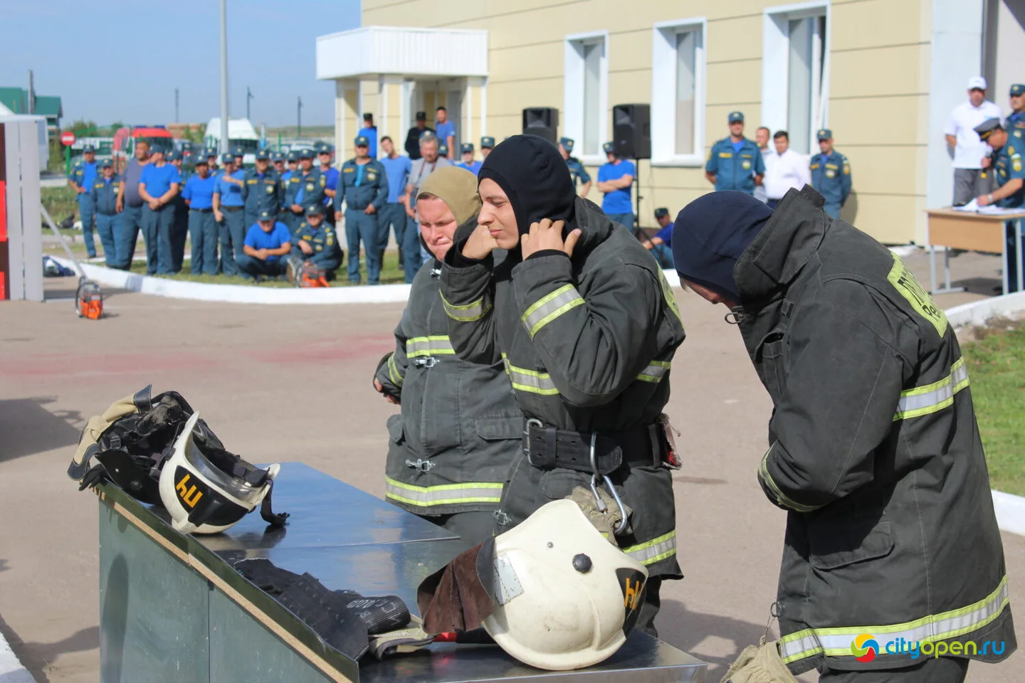 17/08/23 Республиканские соревнования по боевому развертыванию среди пожарных Госкомитета РБ по ЧС