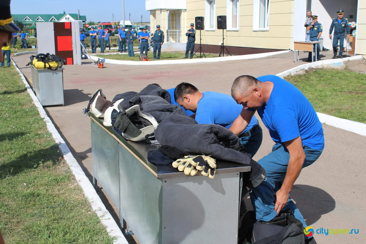 17/08/23 Республиканские соревнования по боевому развертыванию среди пожарных Госкомитета РБ по ЧС