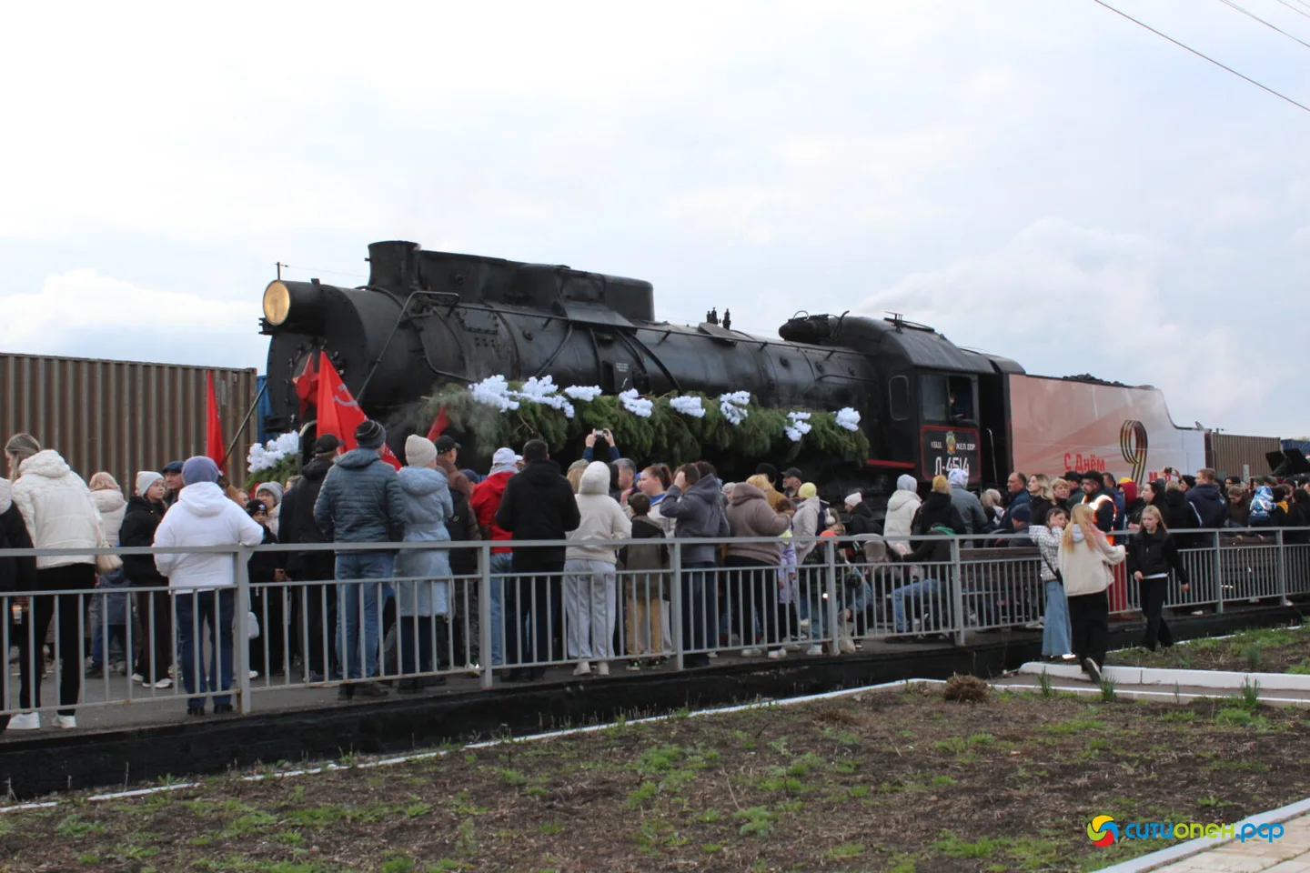 26/04/26 Паровоз Победы в Стерлитамаке | ж/д вокзал