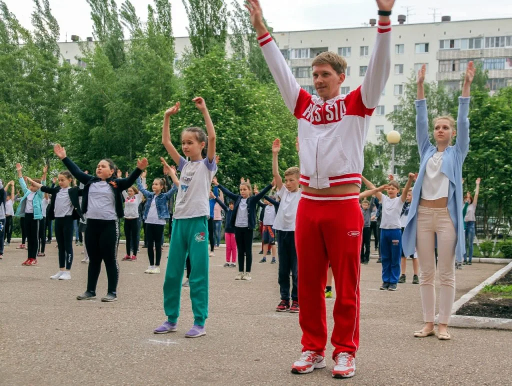В Стерлитамаке прошла зарядка со звездой