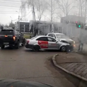 В Стерлитамаке вновь авария с такси