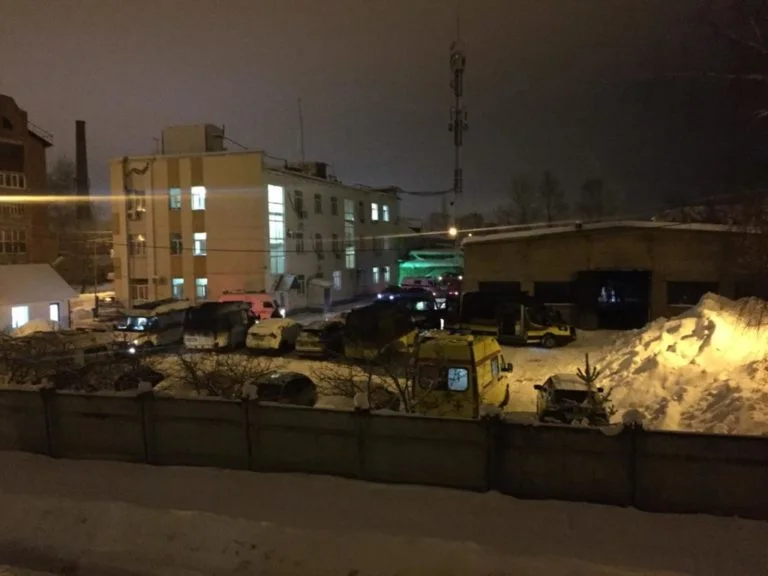 В Стерлитамаке горел гараж неотложки