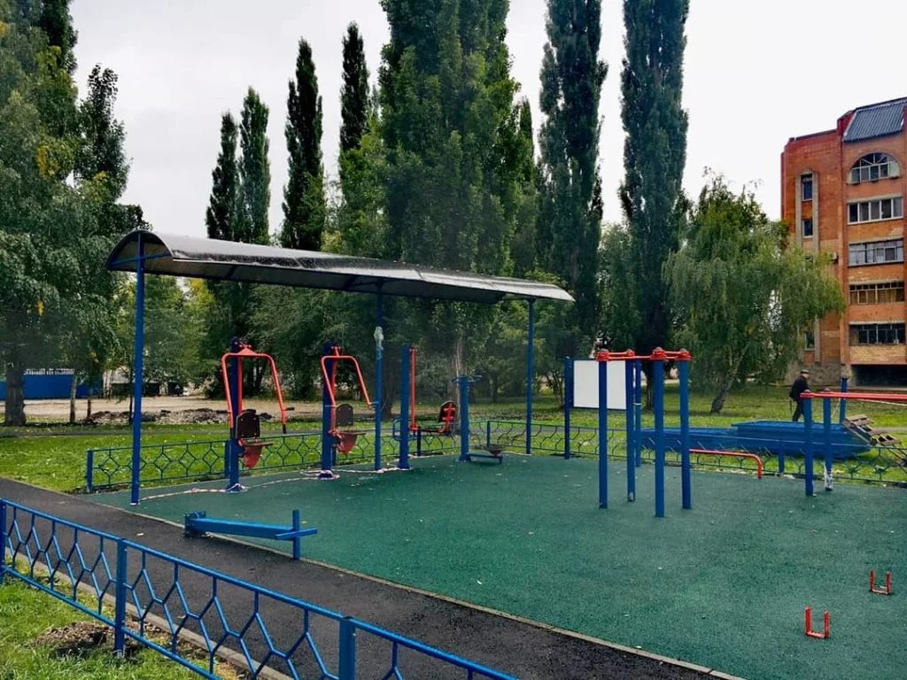 Новый «Башкирский дворик» в Стерлитамаке оснастили тренажерами