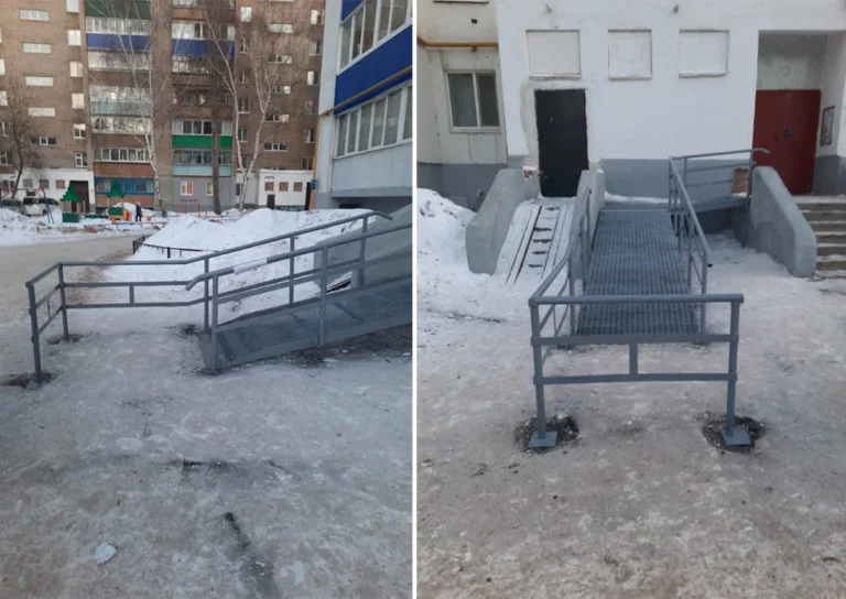 Жители не согласились тратить деньги: в Стерлитамаке семья с ребенком-инвалидом год ждала пандус