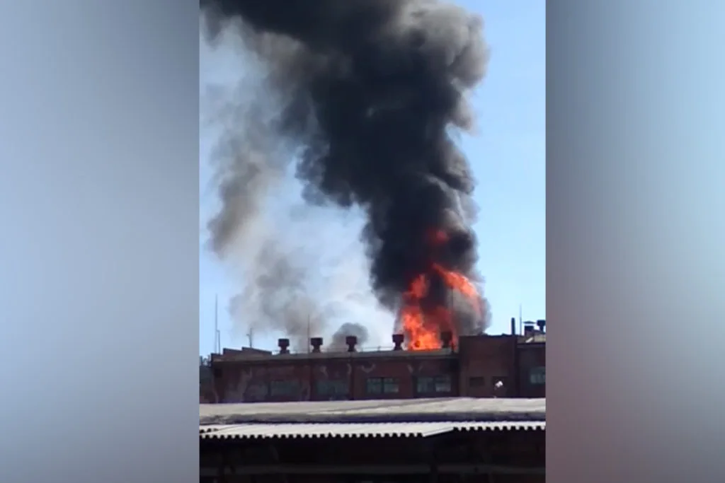 В Стерлитамаке произошел пожар на предприятии