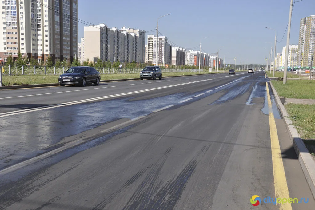 «Досрочно — это не значит плохо»: в Стерлитамаке завершили первый в этом году ремонт дороги