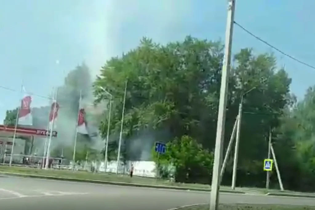 В Стерлитамаке на Старом кладбище произошел пожар