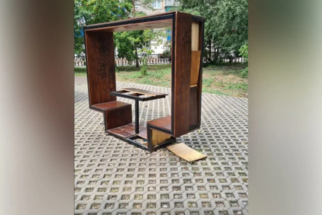 Вандалы испортили объект на набережной в Стерлитамаке
