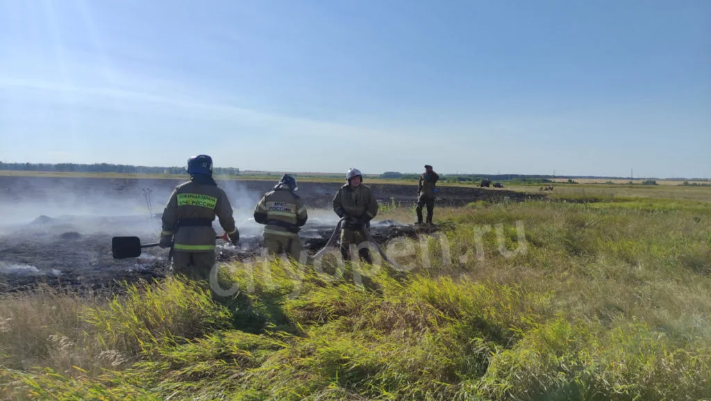 Рядом со Стерлитамаком горело поле