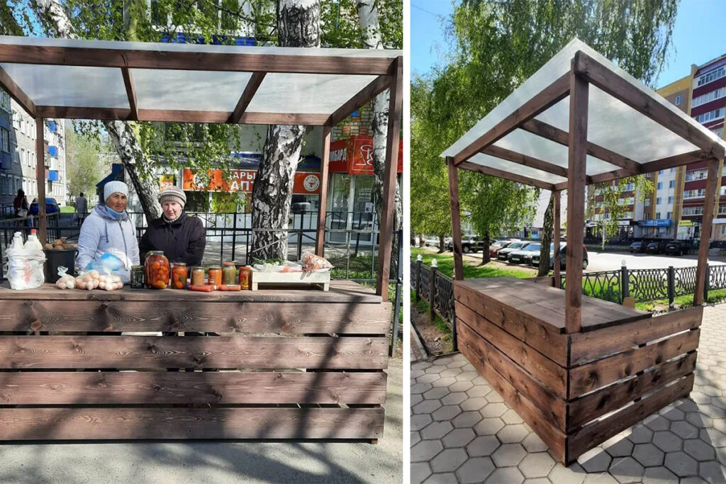 В Стерлитамаке начали устанавливать торговые места для садоводов