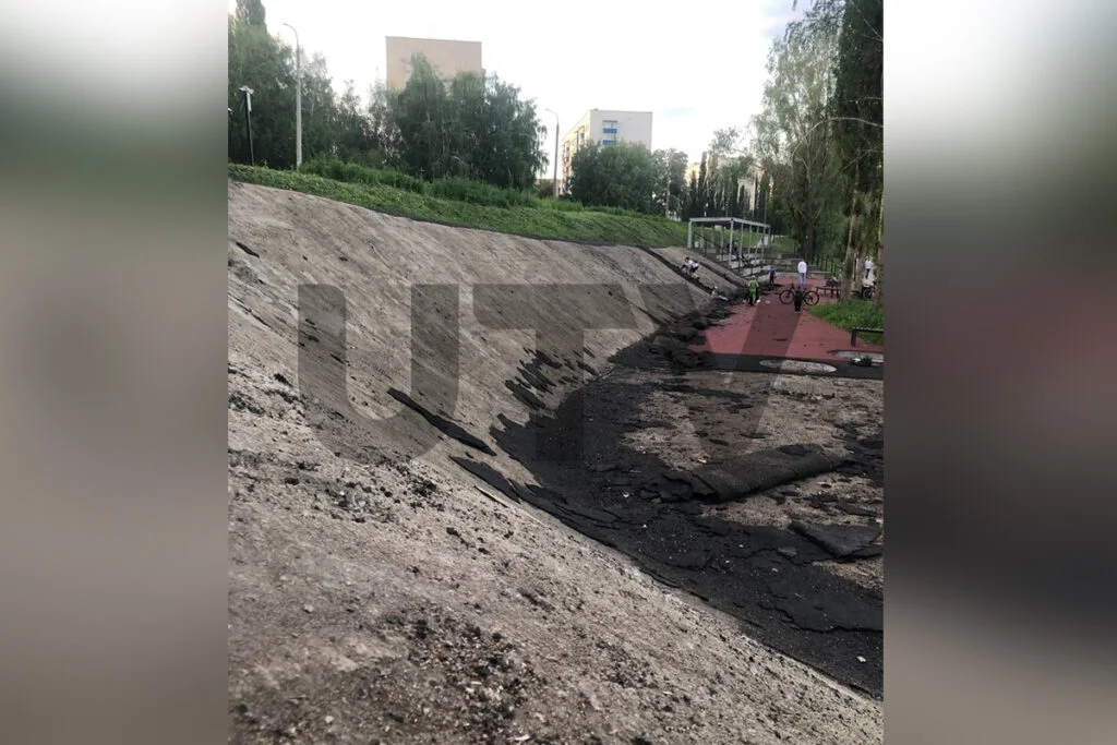 На набережной Стерли в Стерлитамаке продолжает сходить покрытие: известно, что происходит