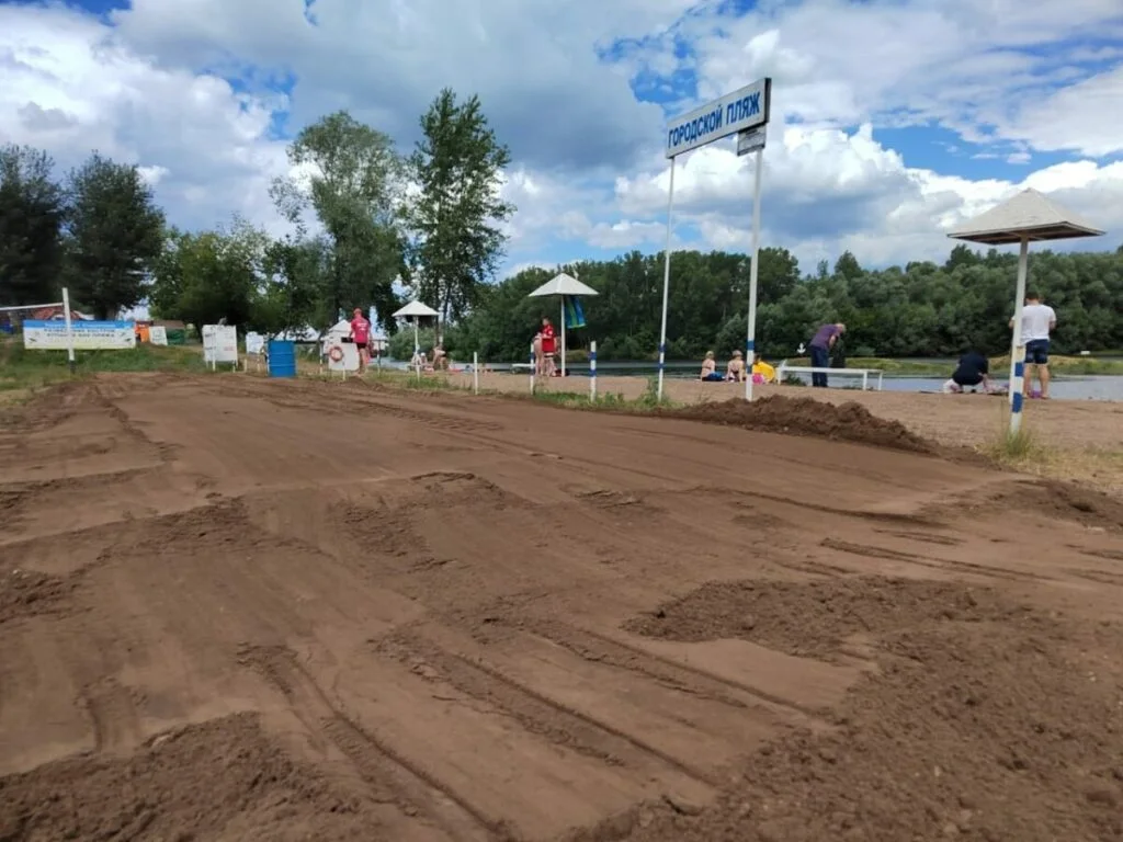 В Стерлитамаке на пляже у реки Белой увеличили зону отдыха