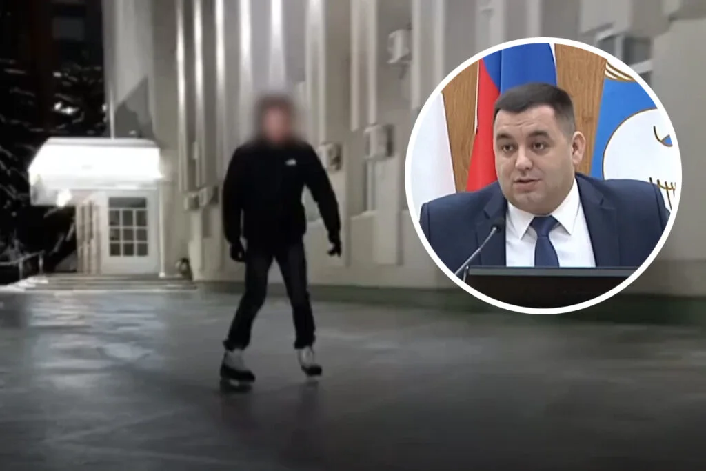 Глава администрации Стерлитамака поблагодарил коммунальщиков за «каток» для молодежи у здания мэрии