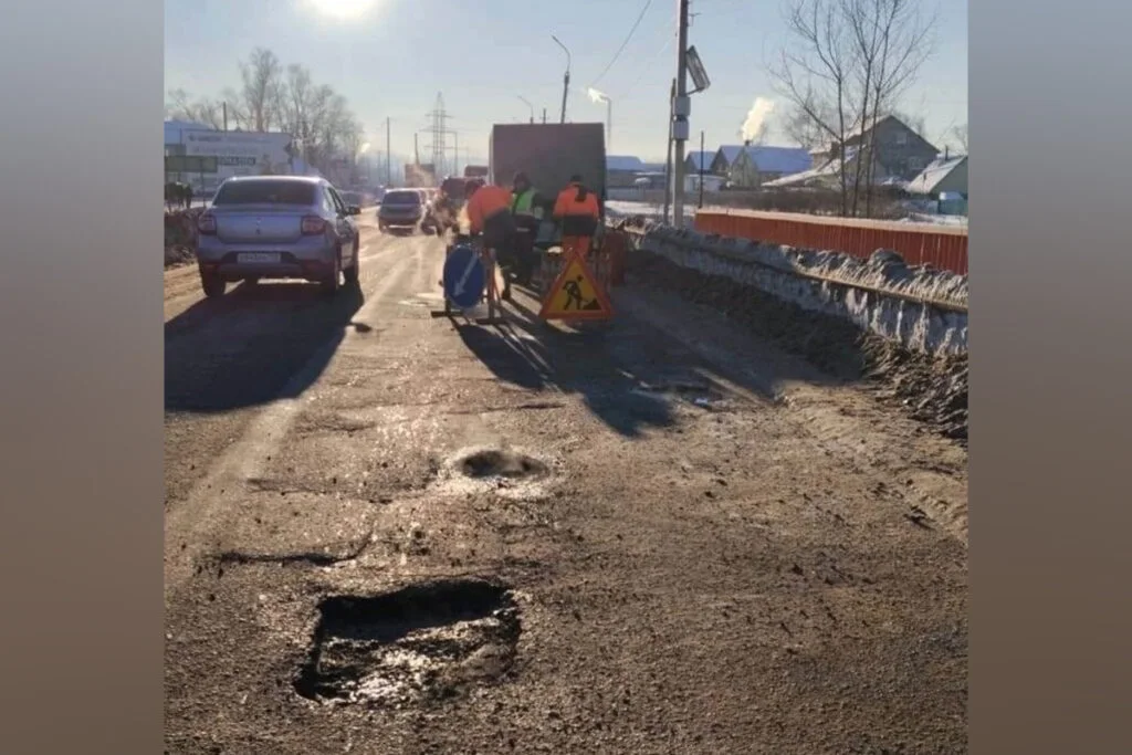 В Стерлитамаке начался зимний ямочный ремонт