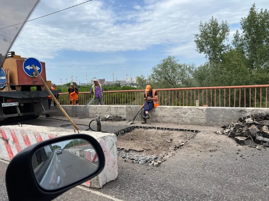 В Стерлитамаке ремонт Бельского моста планируют завершить в течение двух недель