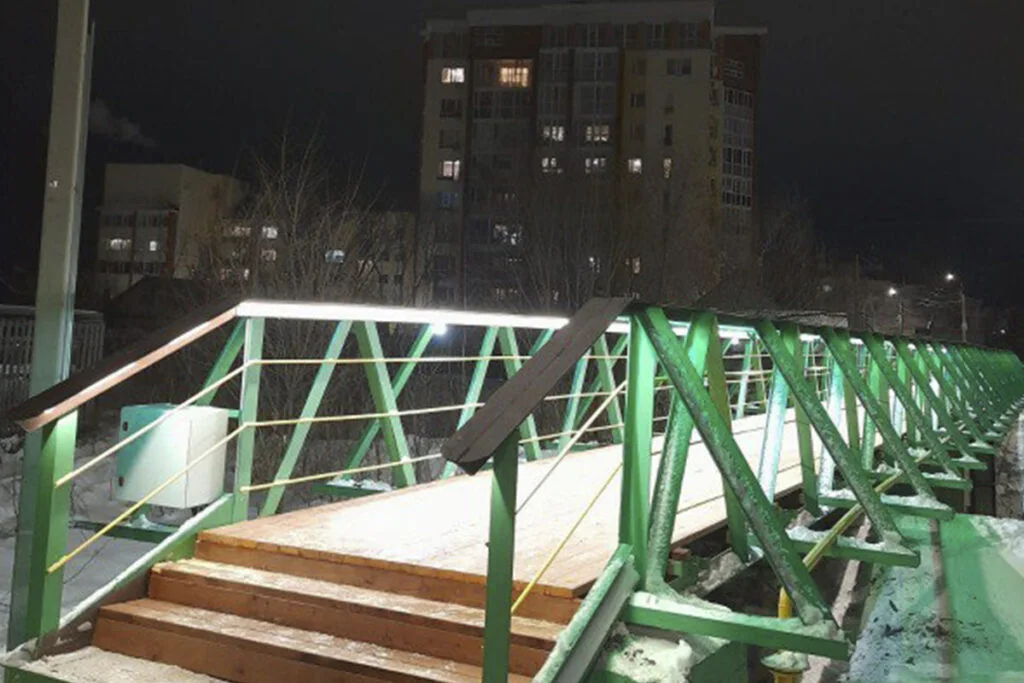 В Стерлитамаке отремонтировали пешеходный мостик по ул. Садовой