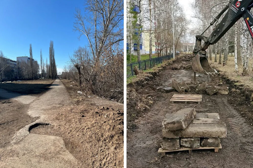 В Стерлитамаке стартовало благоустройство другой стороны набережной Стерли
