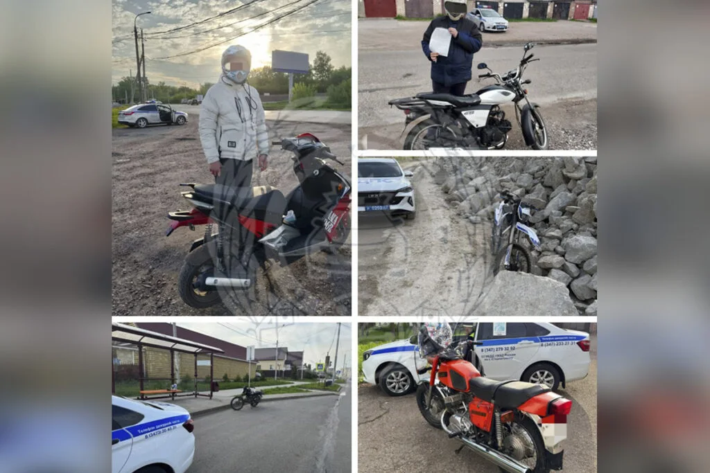 В Стерлитамаке задержали семерых подростков-мотоциклистов