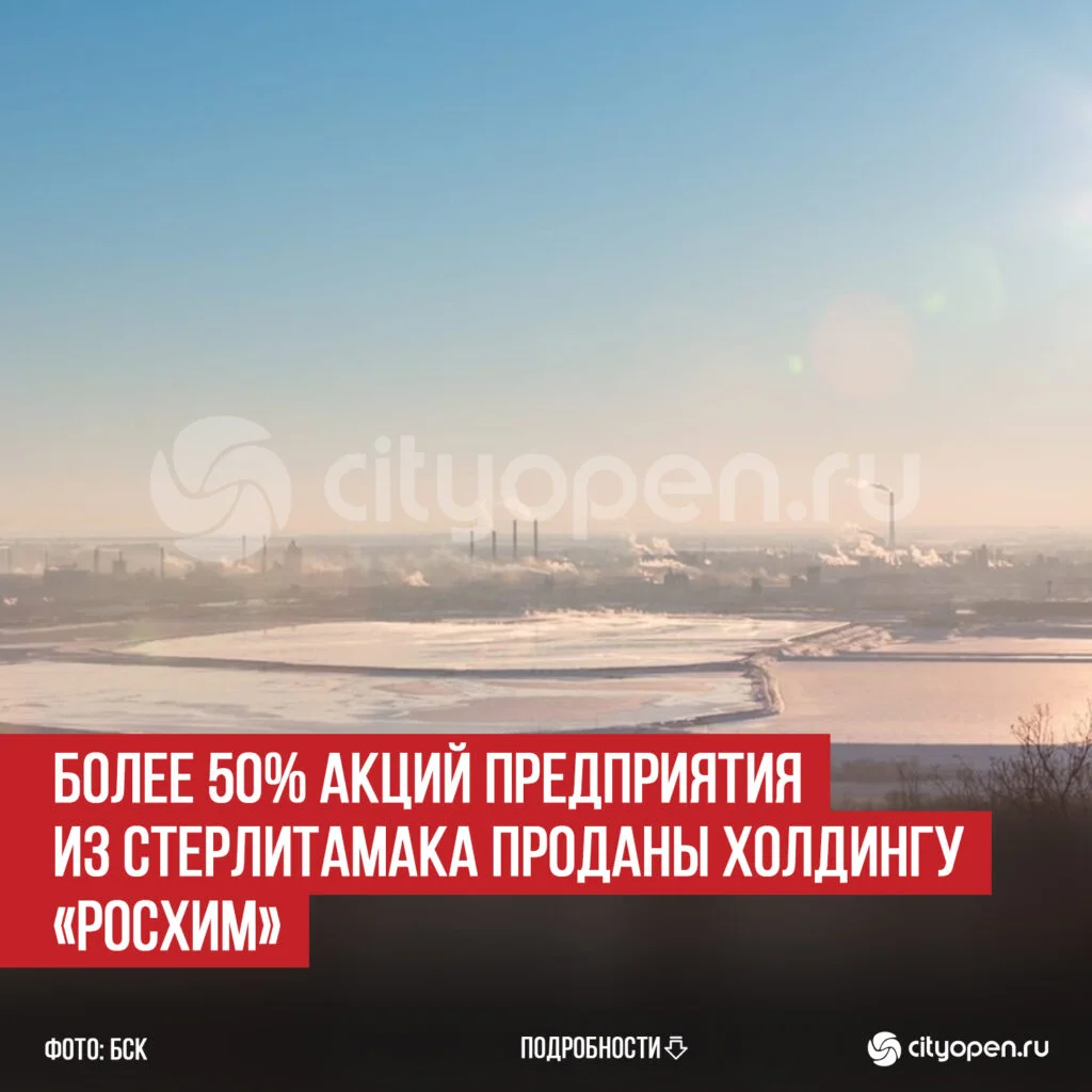Более 50% акций предприятия из Стерлитамака проданы холдингу «Росхим»