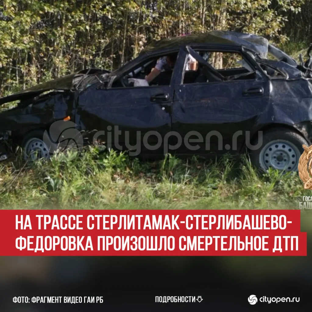 На трассе Стерлитамак-Стерлибашево-Федоровка произошло смертельное ДТП