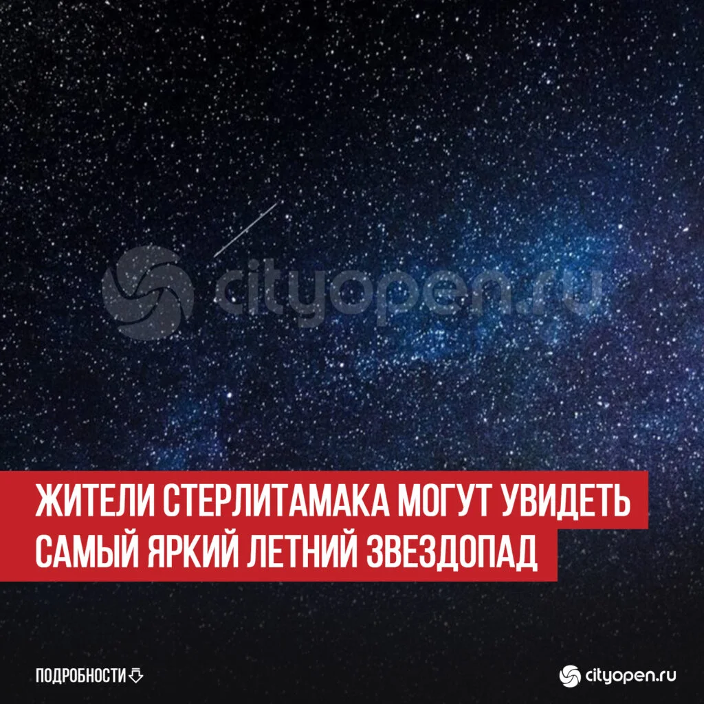 Жители Стерлитамака могут увидеть самый яркий летний звездопад