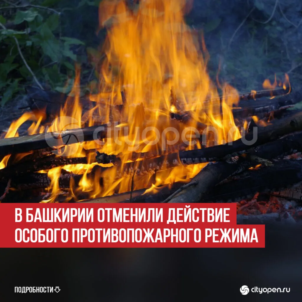 В Башкирии отменили действие особого противопожарного режима