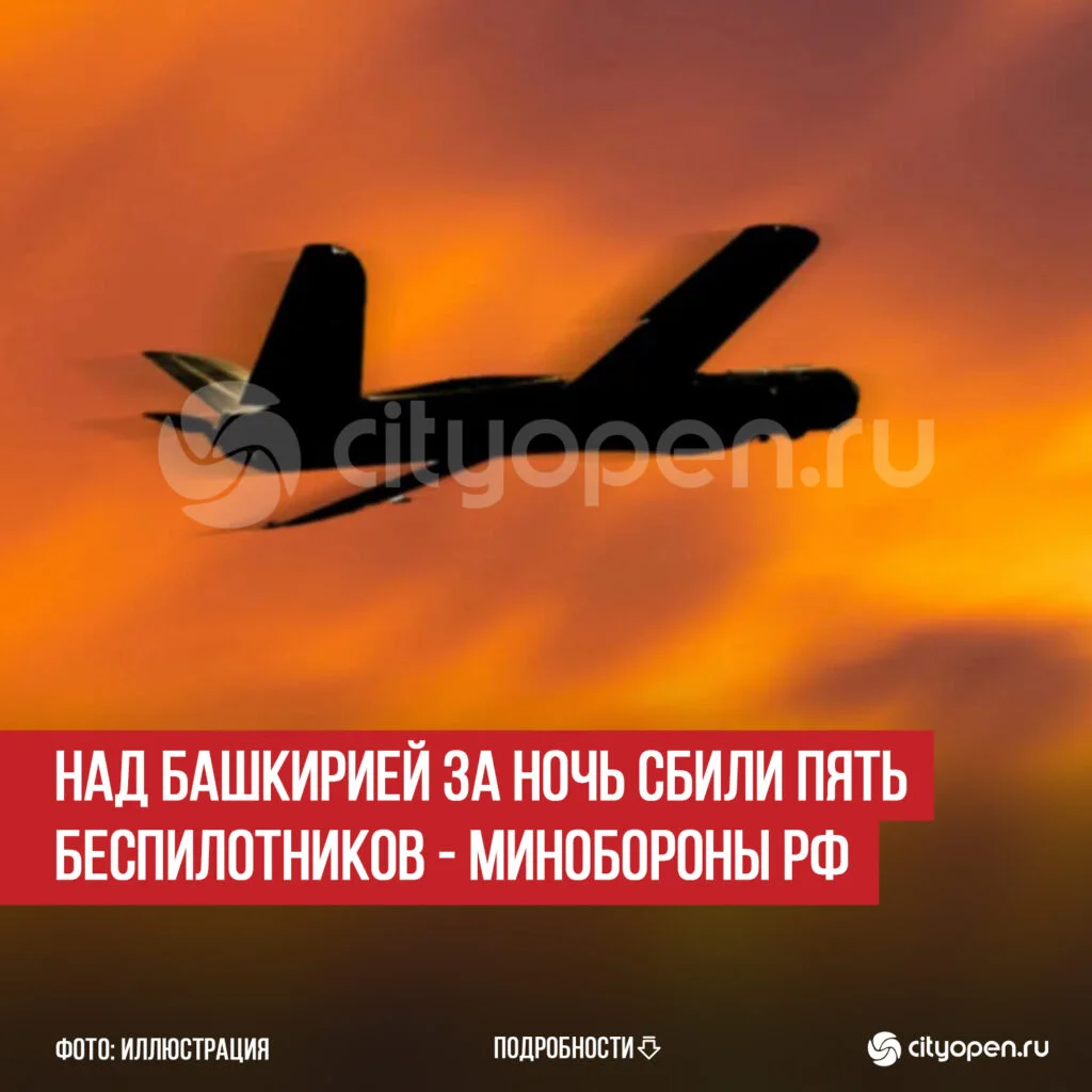 Над Башкирией за ночь сбили пять беспилотников — Минобороны РФ