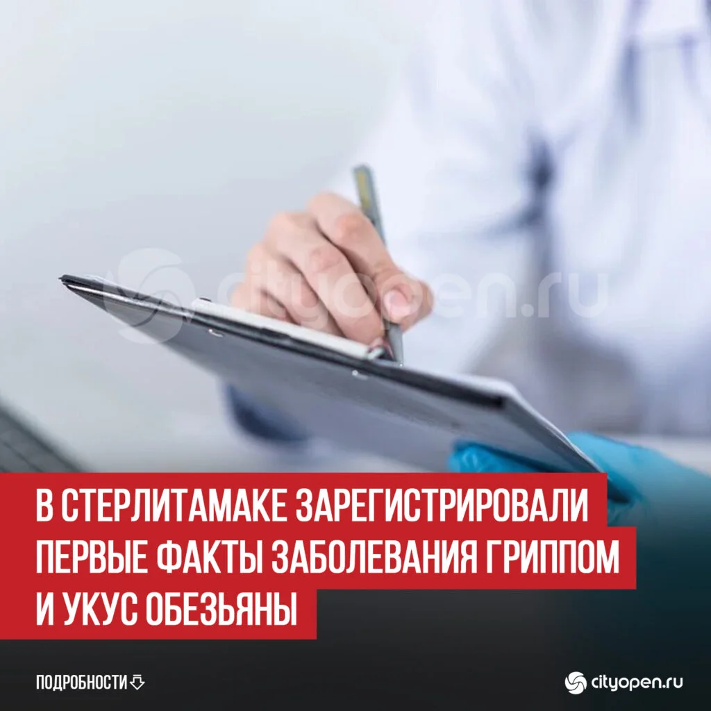 В Стерлитамаке зарегистрировали первые факты заболевания гриппом и укус обезьяны
