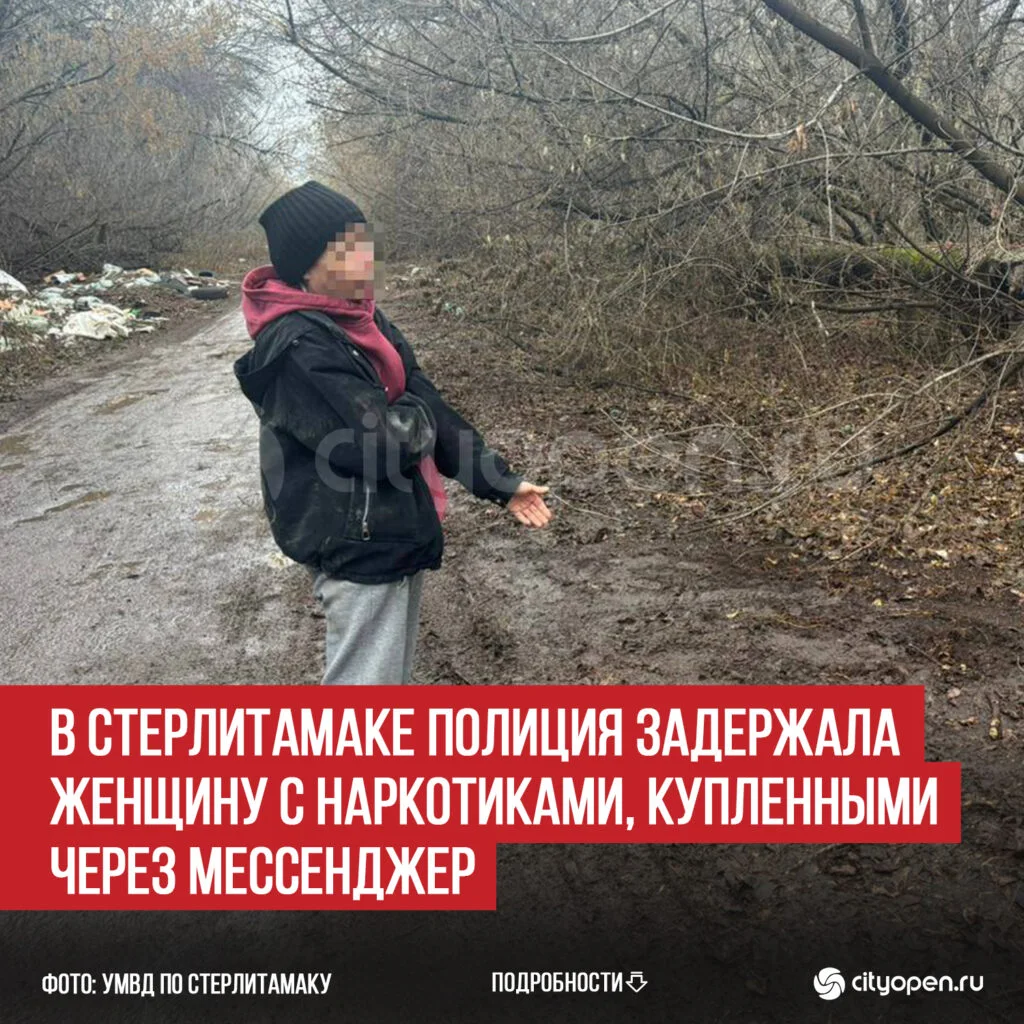 В Стерлитамаке полиция задержала женщину с наркотиками, купленными через мессенджер