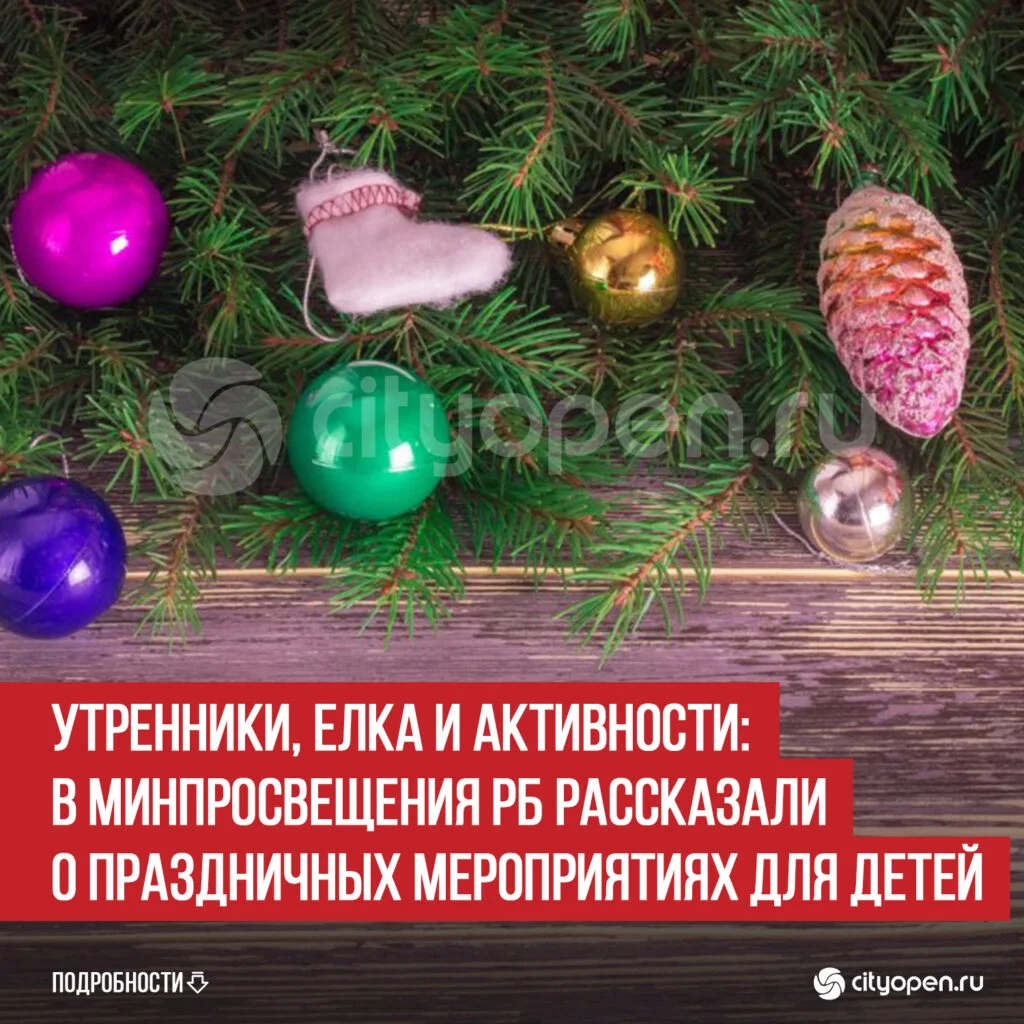 Утренники, елка и активности: в Минпросвещения РБ рассказали о праздничных мероприятиях для детей