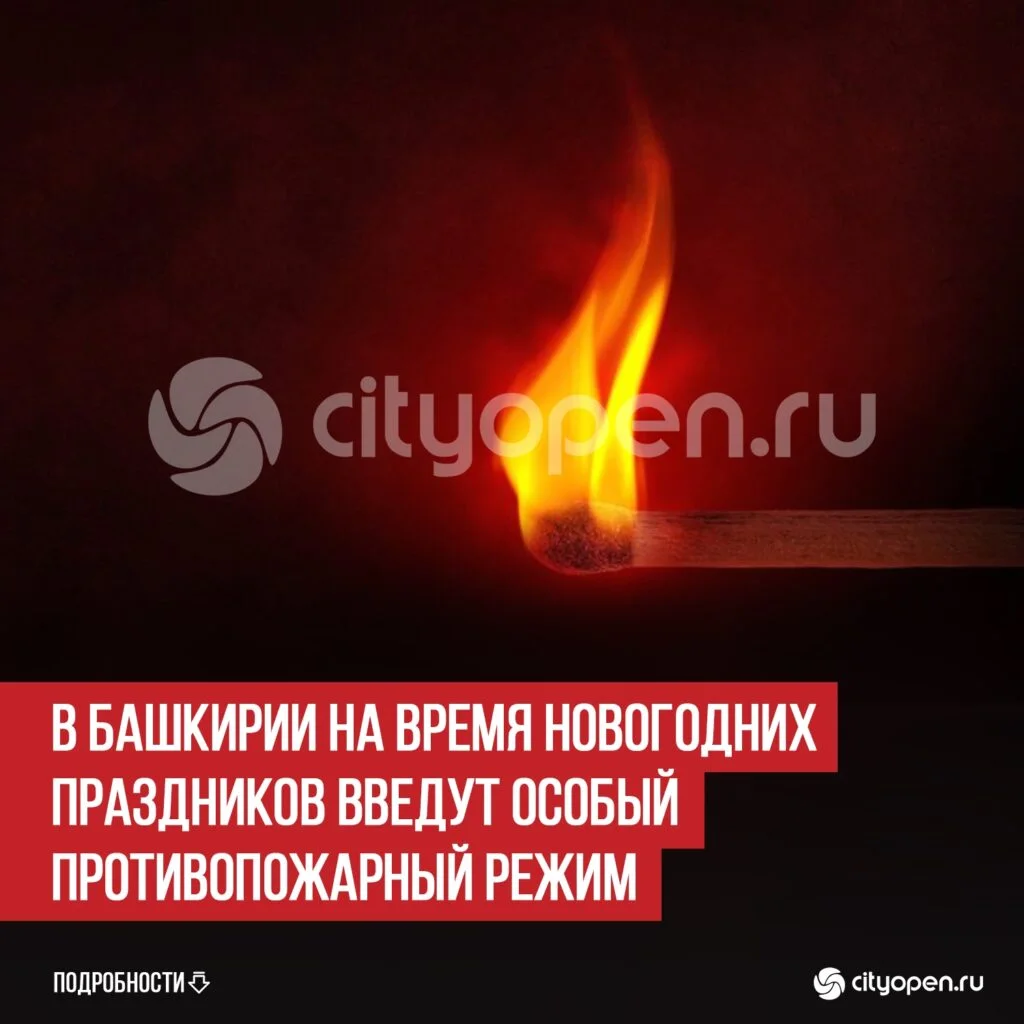 В Башкирии на время новогодних праздников введут особый противопожарный режим