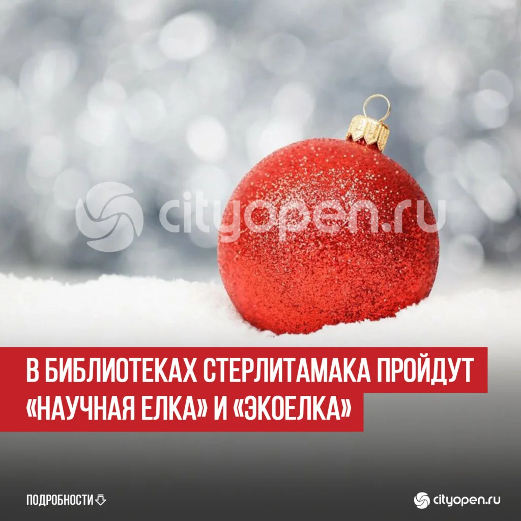 В библиотеках Стерлитамака пройдут «Научная елка» и «ЭкоЕлка»