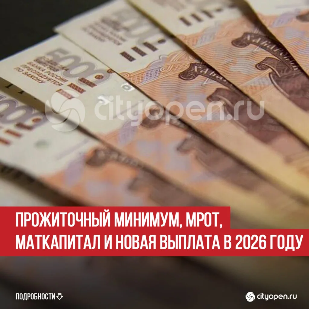 Прожиточный минимум, МРОТ, маткапитал и новая выплата в 2026 году