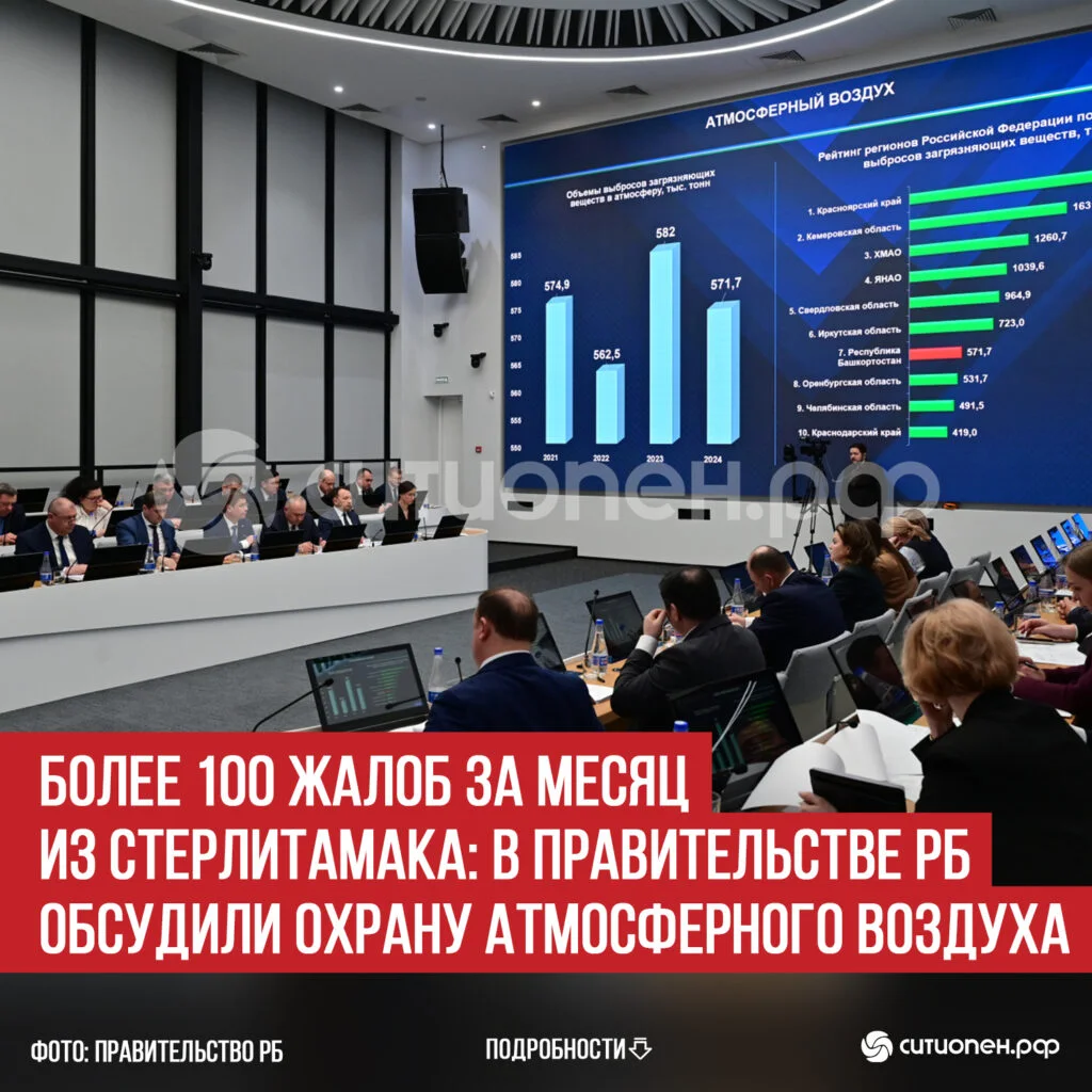 Более 100 жалоб за месяц из Стерлитамака: в Правительстве РБ обсудили охрану атмосферного воздуха