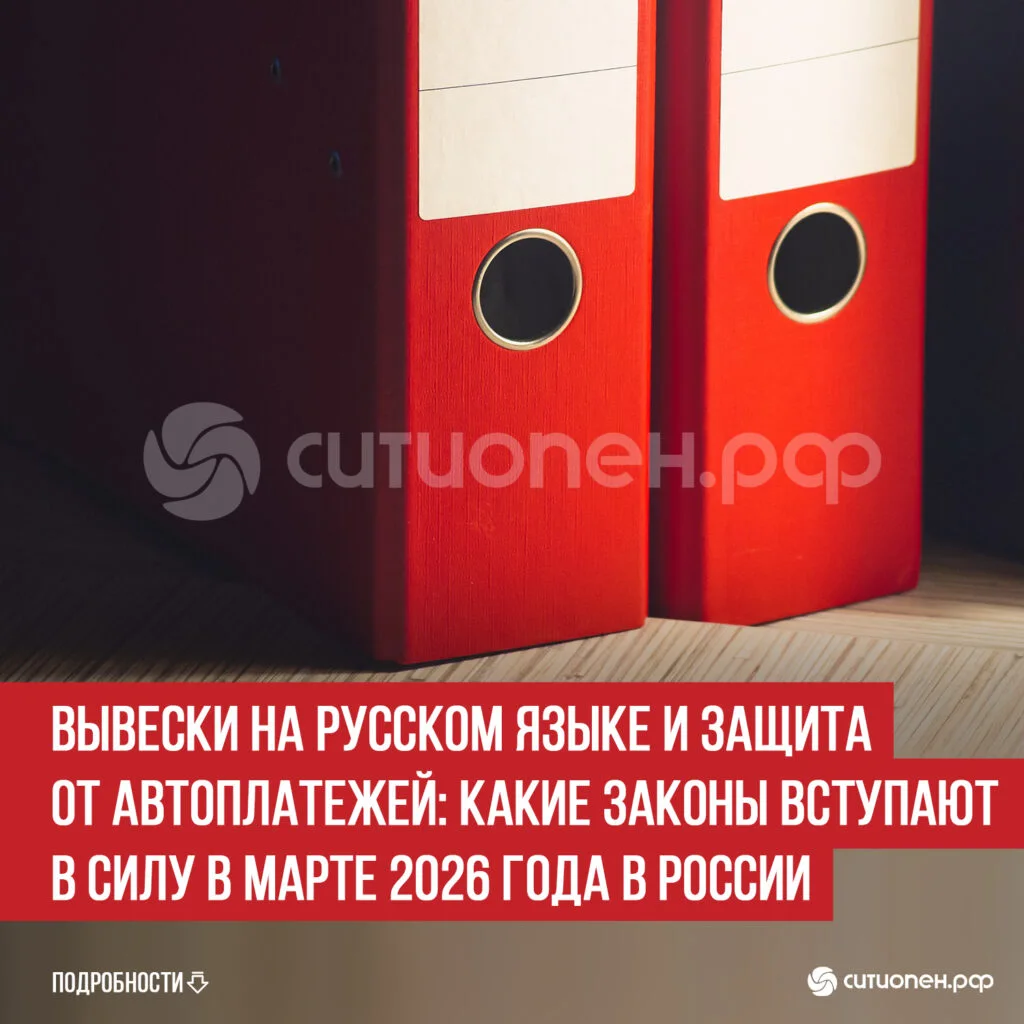 Вывески на русском языке и защита от автоплатежей: какие законы вступают в силу в марте 2026 года в России