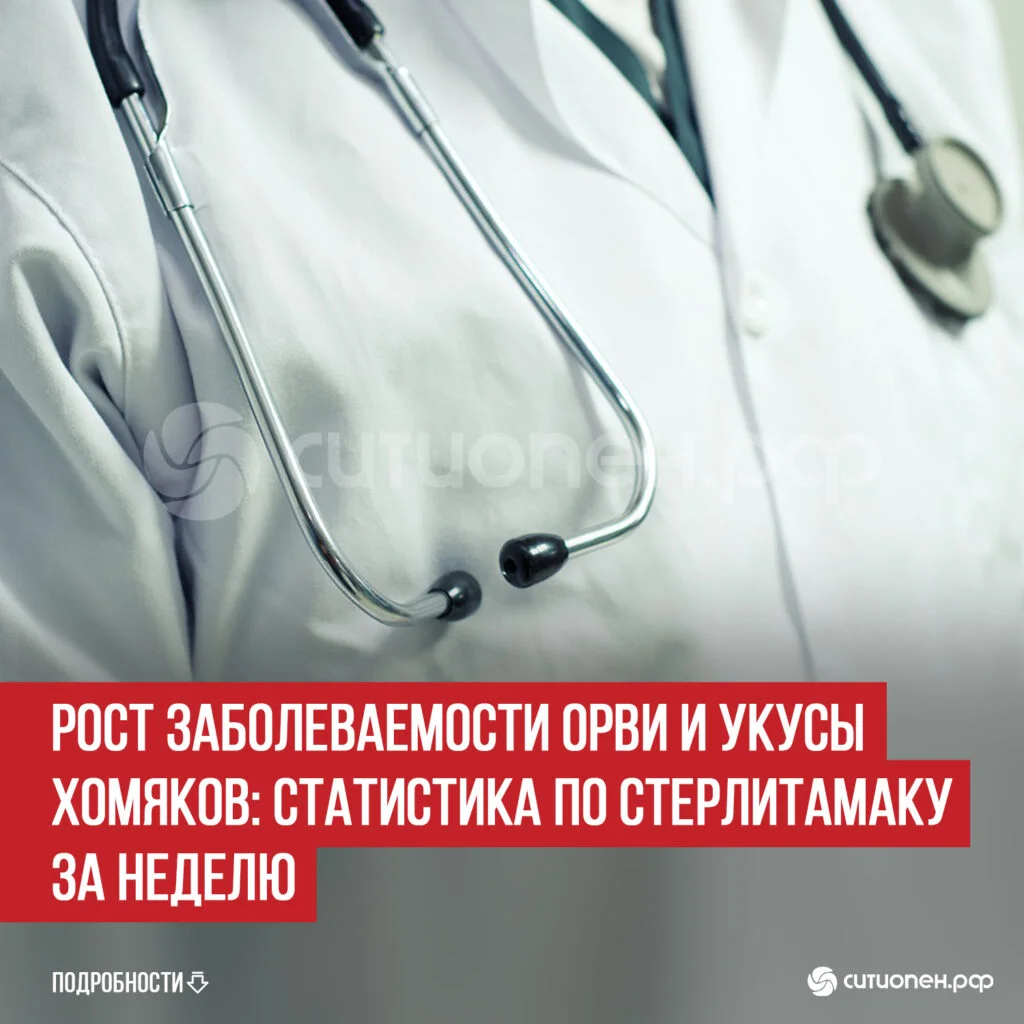 Рост заболеваемости ОРВИ и укусы хомяков: статистика по Стерлитамаку за неделю