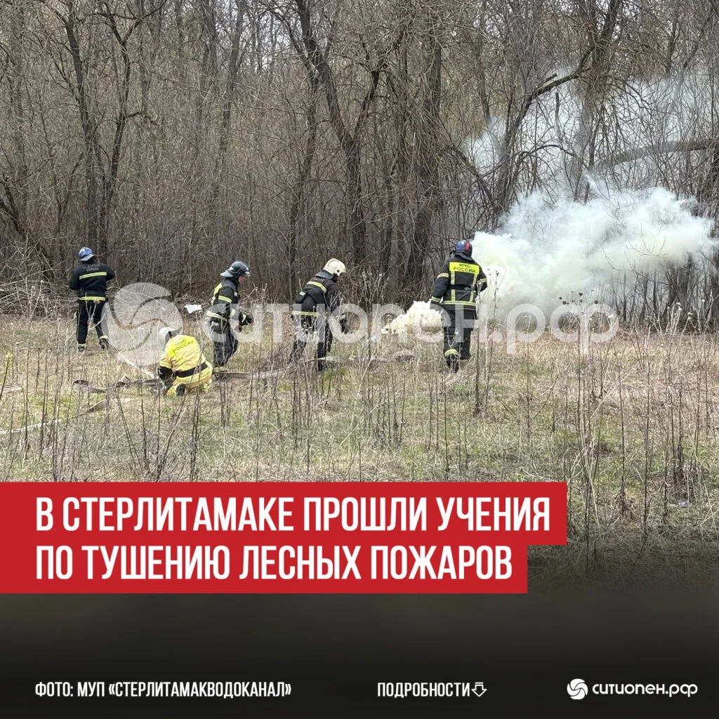 В Стерлитамаке прошли учения по тушению лесных пожаров