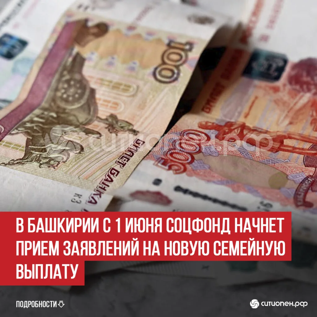 В Башкирии с 1 июня Соцфонд начнет прием заявлений на новую семейную выплату