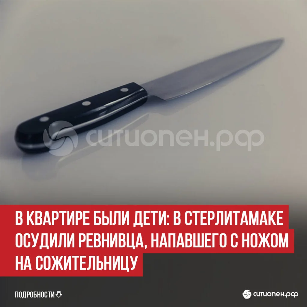 В квартире были дети: в Стерлитамаке осудили ревнивца, напавшего с ножом на сожительницу