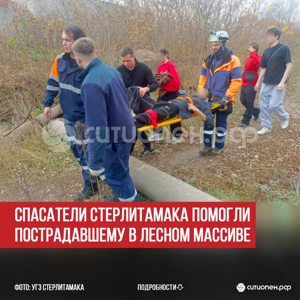 Спасатели Стерлитамака помогли пострадавшему в лесном массиве